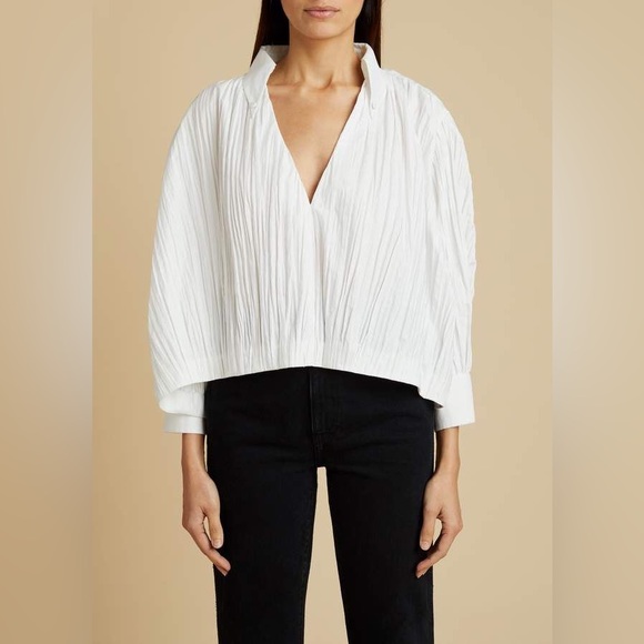 White Loe Top by Khaite main image 1